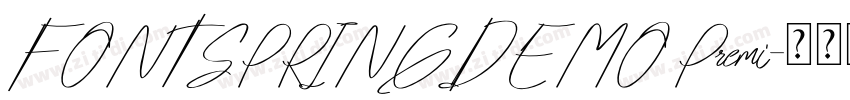 FONTSPRINGDEMO Premi字体转换